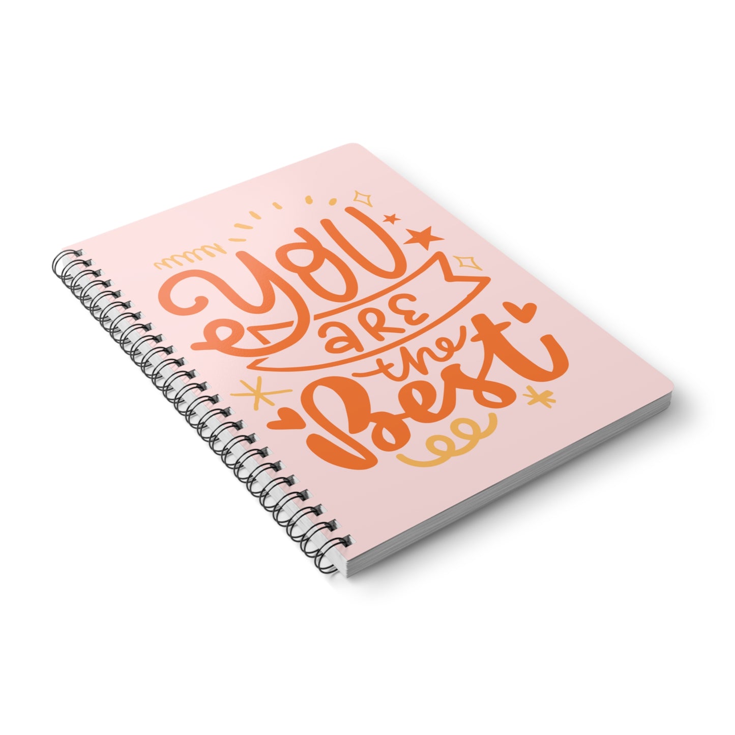 Pink You Are The Best A5 Spiral Notebook