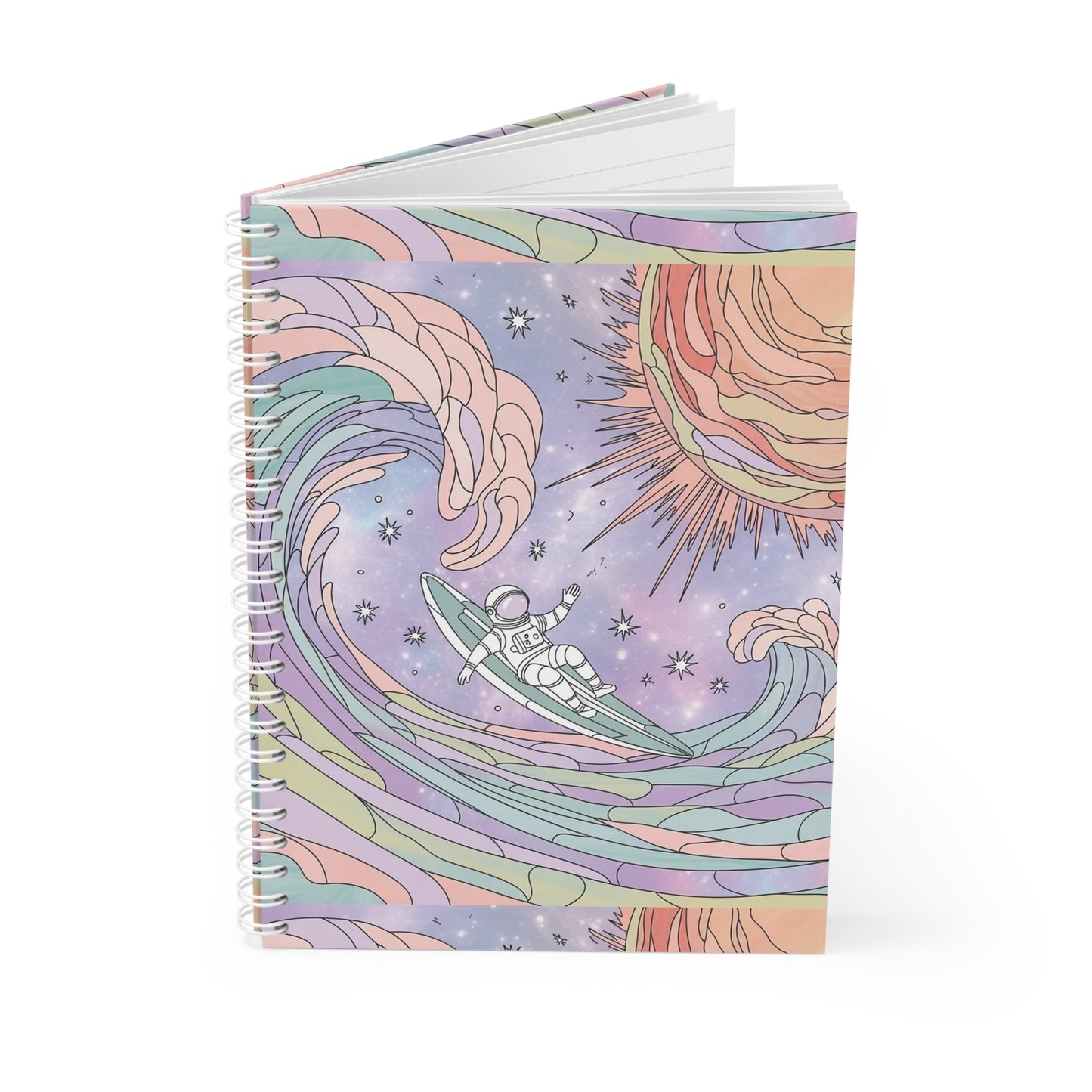 Pastel Cosmic Astronaut Notebook