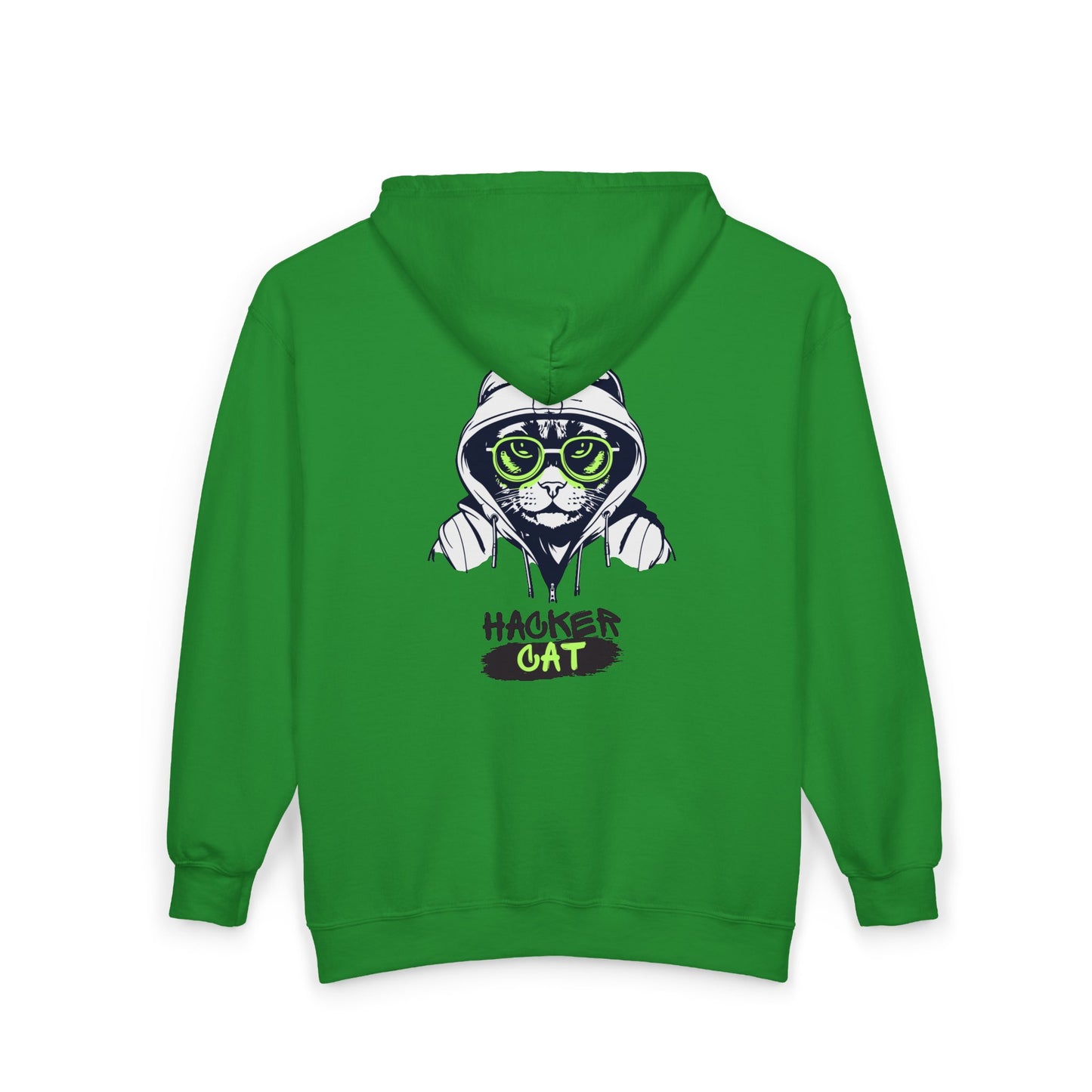 Hacker Cat Zip Hoodie