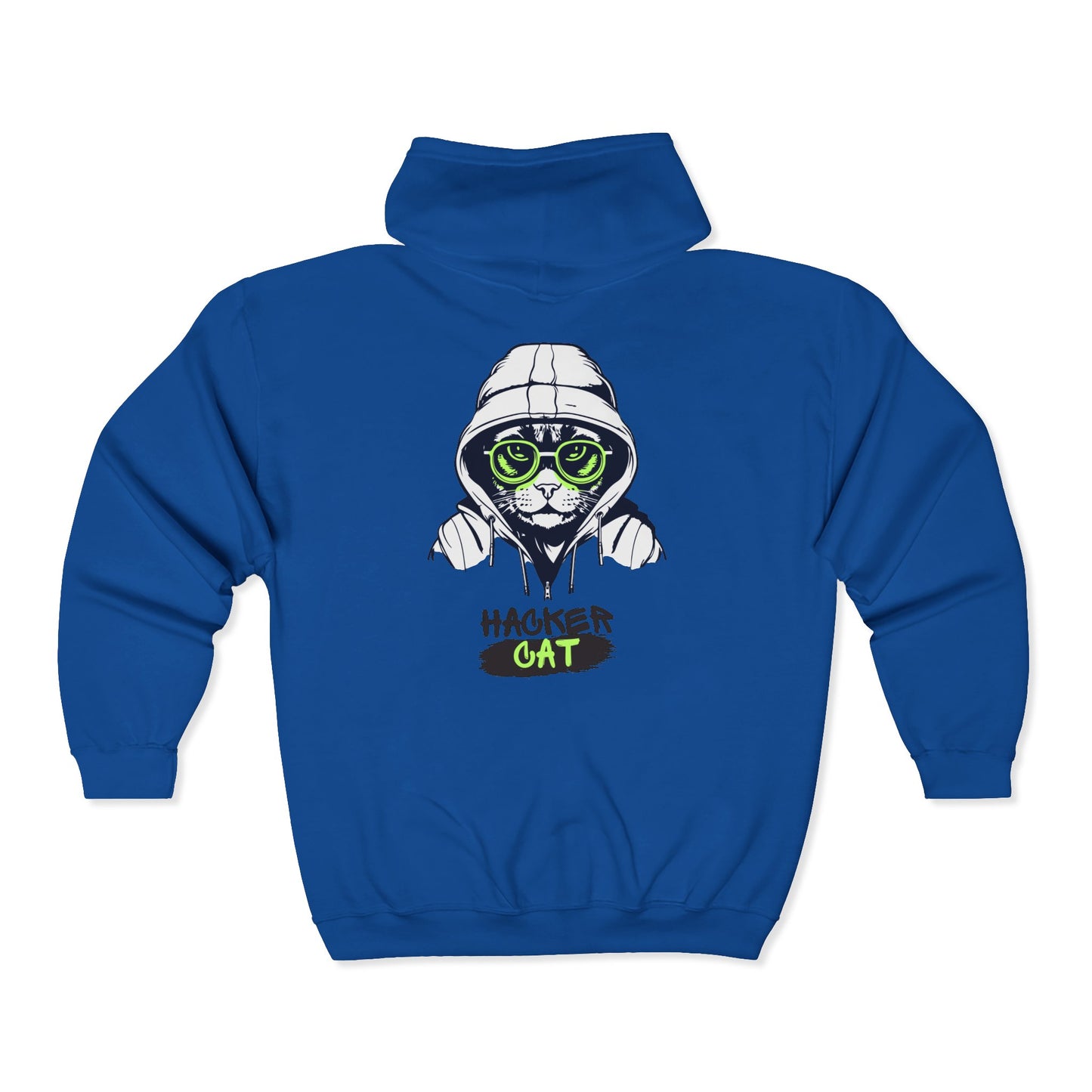 Hacker Cat Zip Hoodie
