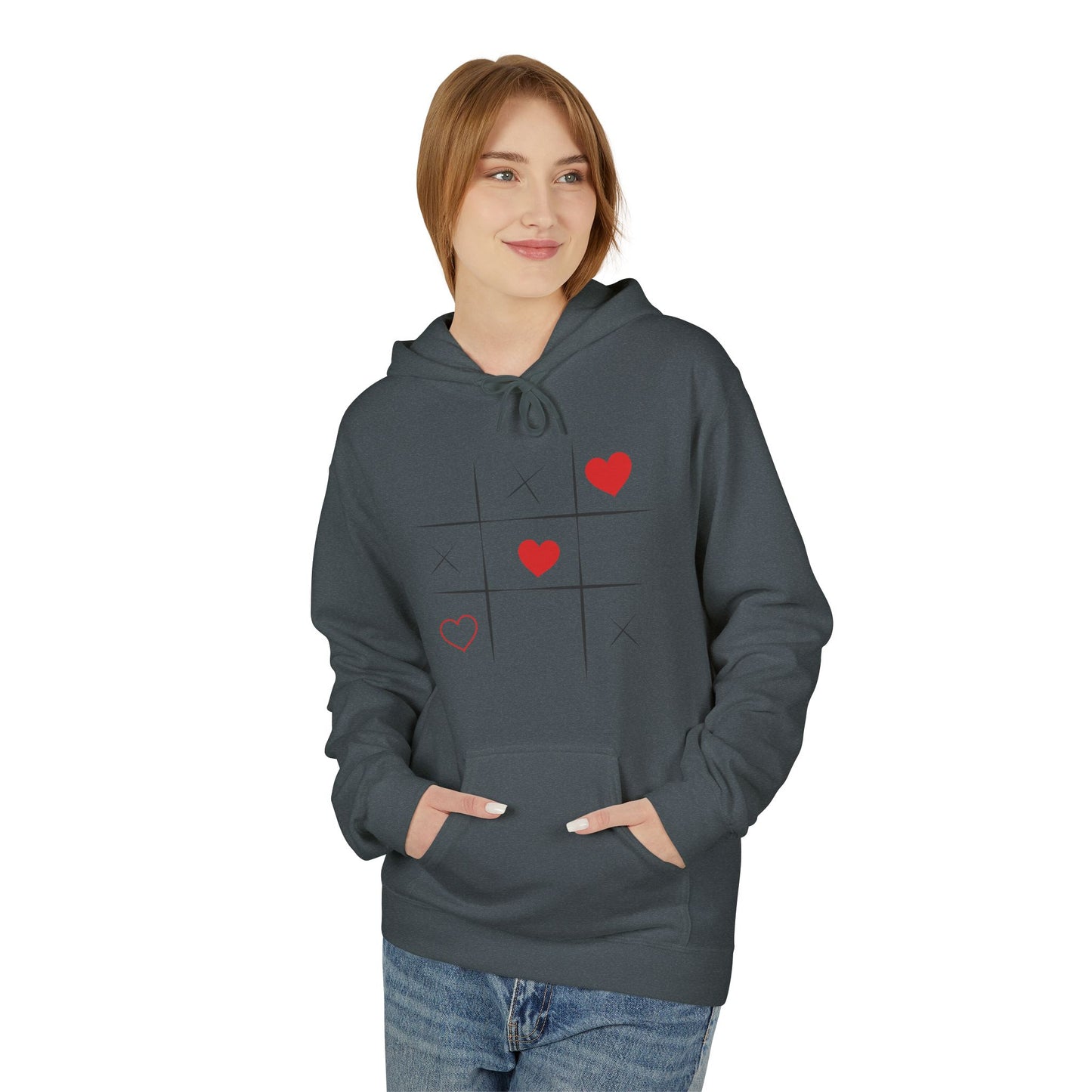 Heart and Crosses Unisex Hoodie