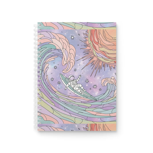 Pastel Cosmic Astronaut Notebook