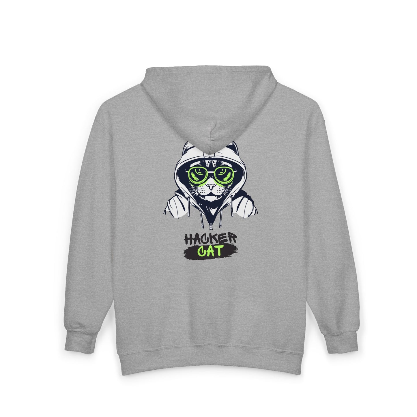 Hacker Cat Zip Hoodie