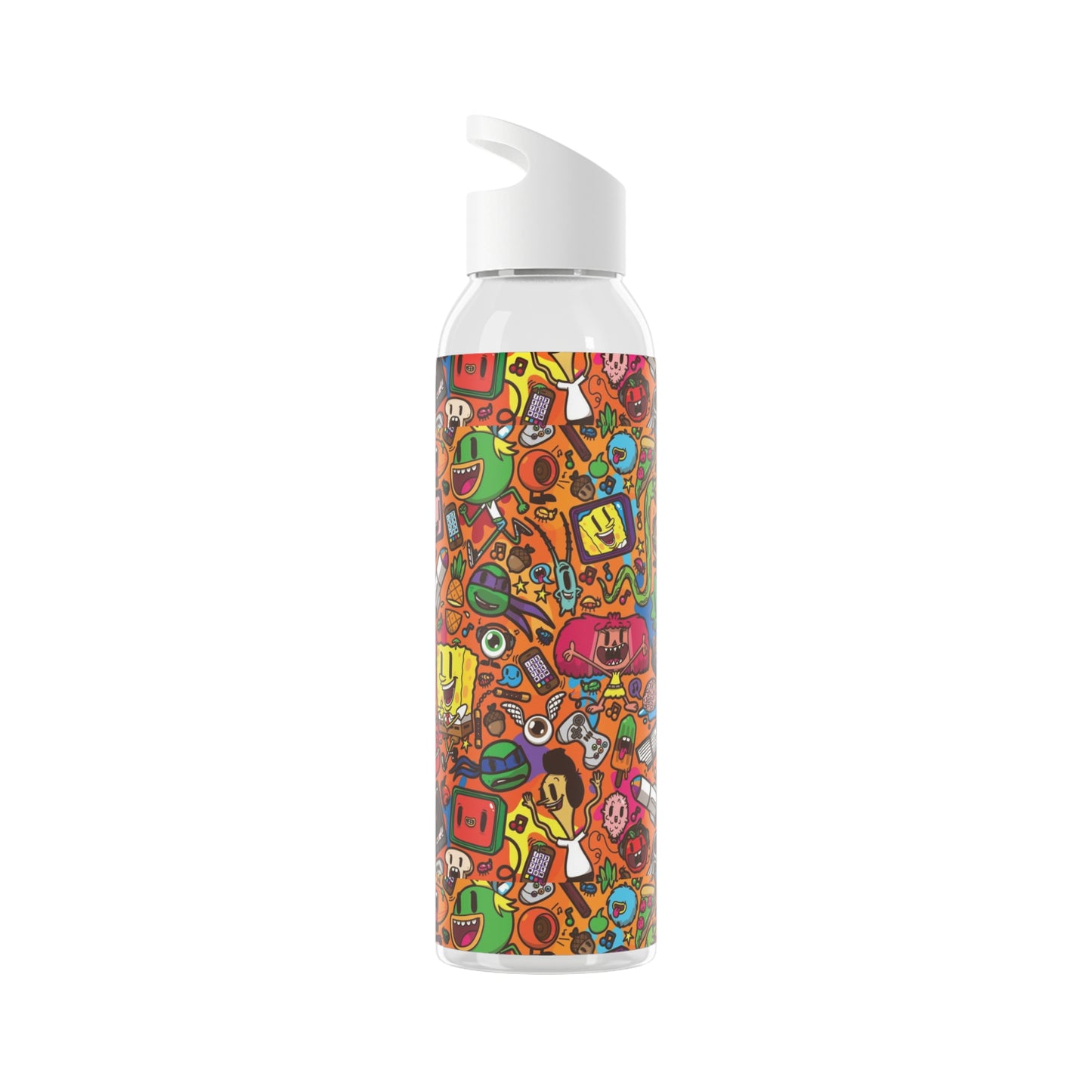 90's Retro Doodle Water Bottle