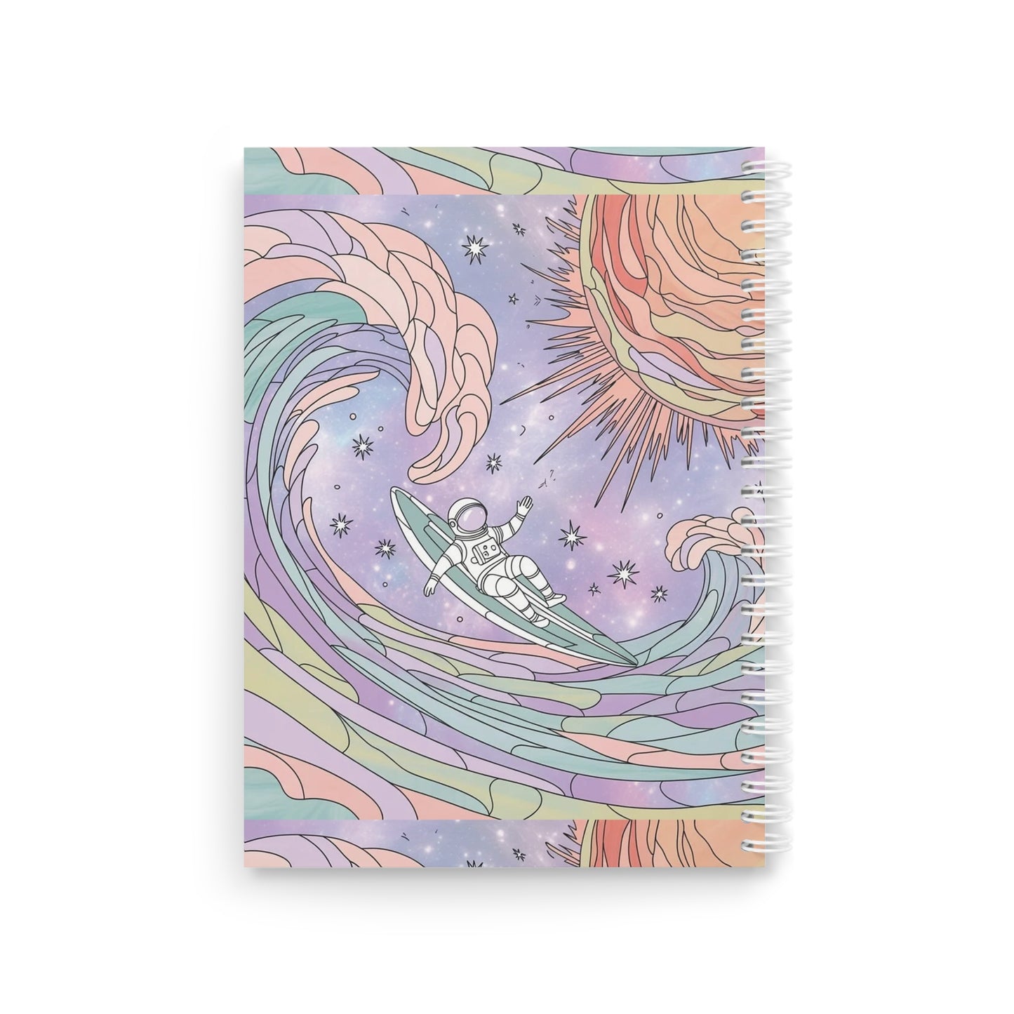 Pastel Cosmic Astronaut Notebook