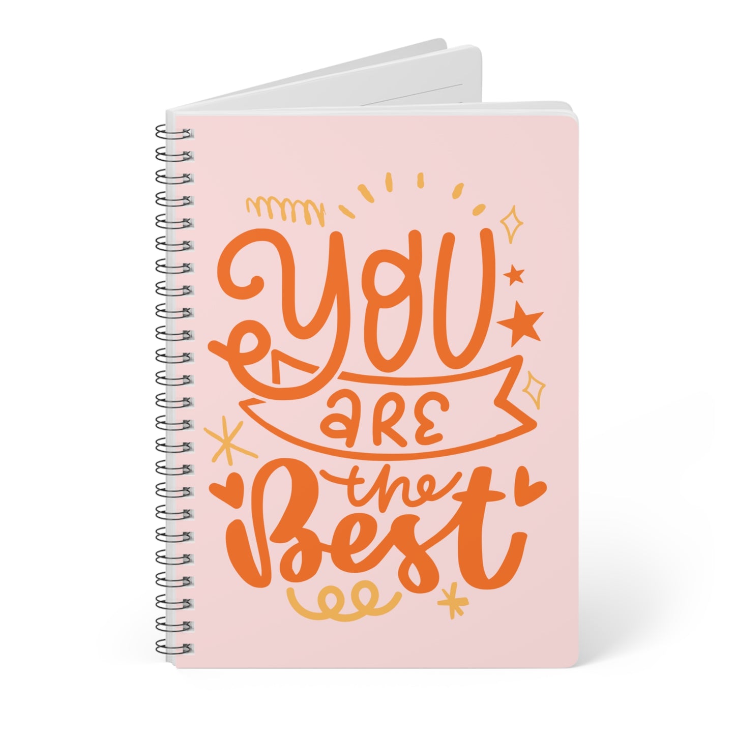 Pink You Are The Best A5 Spiral Notebook