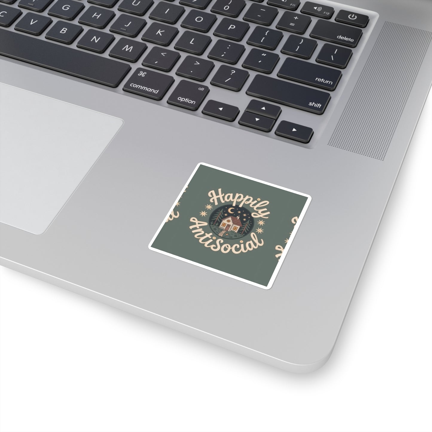 Happily Antisocial Square Sticker