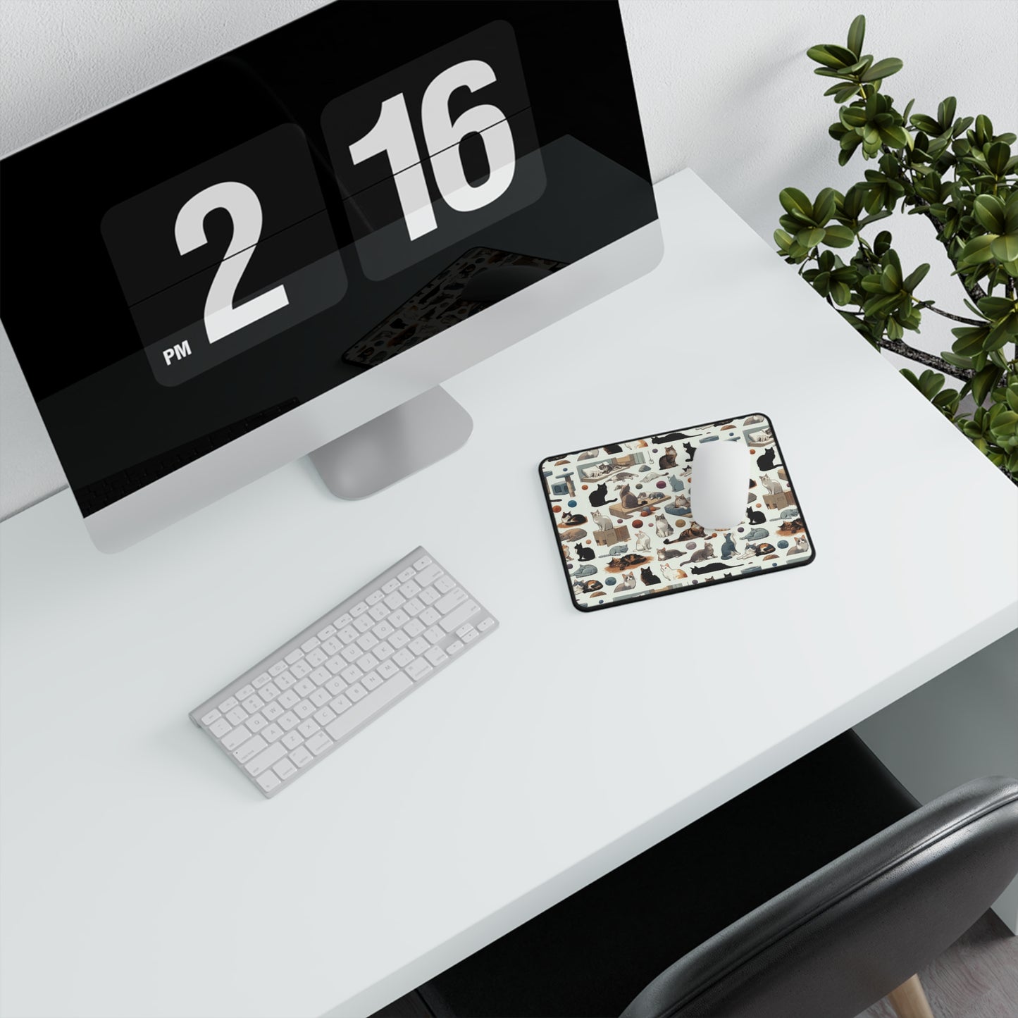 Patterned Cat Non-Slip Mouse Pad