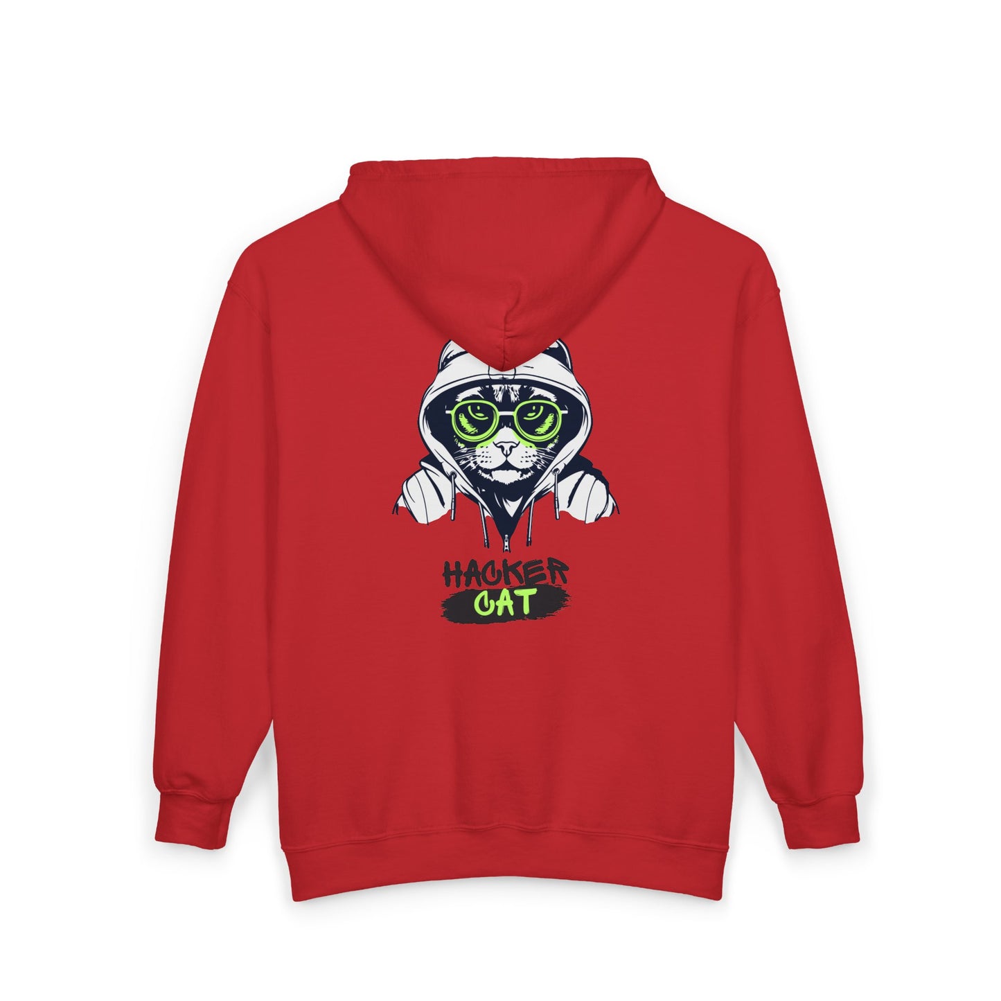 Hacker Cat Zip Hoodie